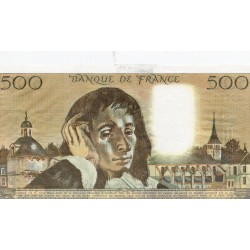 FRANCE - PICK 156 - 500 FRANCS PASCAL - 04/09/1980 - M.123