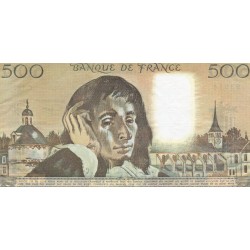 FRANCE - PICK 156 - 500 FRANCS PASCAL - 04/09/1980 - C.127