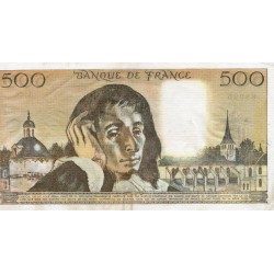 FRANCE - PICK 156 - 500 FRANCS PASCAL - 03/11/1977 - L.86