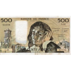 FAY 71/17 - 500 FRANCS PASCAL - 03/11/1977 - L.86 - PICK 156