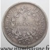 FRANCE - KM 756 - 5 FRANCS 1848 BB - Strasbourg - TYPE HERCULE
