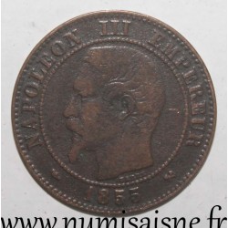 FRANKREICH - KM 776 - 2 CENTIMES 1855 B - Rouen - NAPOLEON III - Hund