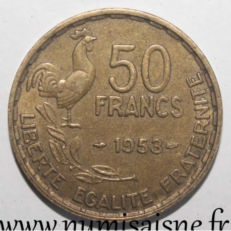 FRANKREICH - KM 918 - 50 FRANCS 1953 - TYP GUIRAUD