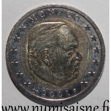 MONACO - 2 EURO 2001 - PRINCE RAINIER