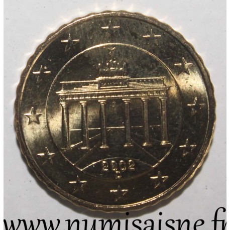 ALLEMAGNE - KM 210 - 10 EURO CENT 2002 D - Munich