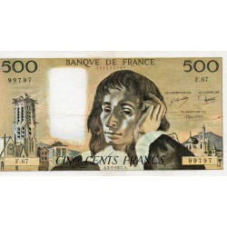 FAY 71/16 - 500 FRANCS PASCAL - 03/02/1977 - F.67 - PICK 156