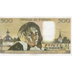 FRANCE - PICK 156 - 500 FRANCS PASCAL - 03/02/1977 - F.67