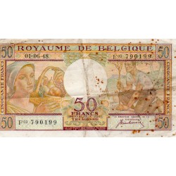 BELGIUM - PICK 133 a - 50 FRANCS - 01/06/1948