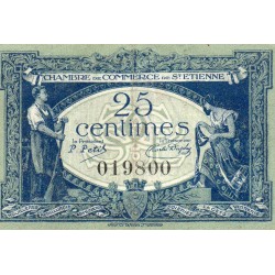 42 - SAINT-ETIENNE - CHAMBRE DE COMMERCE - 25 CENTIMES - 12/01/1921