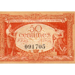 42 - SAINT-ETIENNE - CHAMBER OF COMMERCE - 50 CENTIMES - 12/01/1921