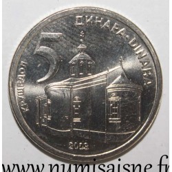 SERBIA - KM 36 - 5 DINARS 2003 - MONASTERY OF KRUSEDOL