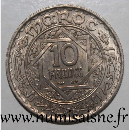 MOROCCO - Y 44 - 10 FRANCS 1947 -  AH 1366