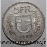 SWITZERLAND - KM 40 - 5 FRANCS 1953 B - SHEPHERD'S HEAD