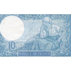 FRANCE - PICK 73 - 10 FRANCS MINERVE - TYPE 1915 - 02/10/1926