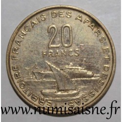 AFARS ET ISSAS - KM 15 - 20 FRANCS 1968