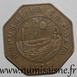 MALTA - KM 29 - 25 CENTS 1975