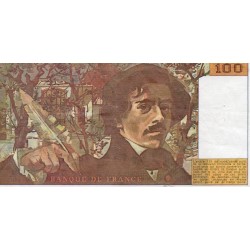 FRANCE - PICK 154 - 100 FRANCS DELACROIX - TYPE 1978 - 1990 - CONTINUOUS PRINTS