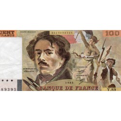 FAY 69/8b - 100 FRANCS DELACROIX  - TYPE 1978 MODIFIE - 1984 - PICK 154b