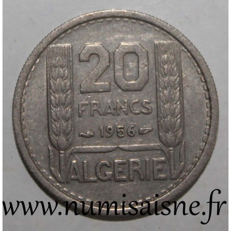 ALGERIA - KM 91 - 20 FRANCS 1956