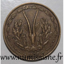 FRENCH WEST AFRICA - TOGO - KM 9 - 25 FRANC 1957 - GAZELLE