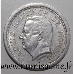 MONACO - KM 121 - 2 FRANCS 1943 - UNDATED - LOUIS II