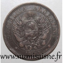 ARGENTINA - KM 33 - 2 CENTAVOS 1890