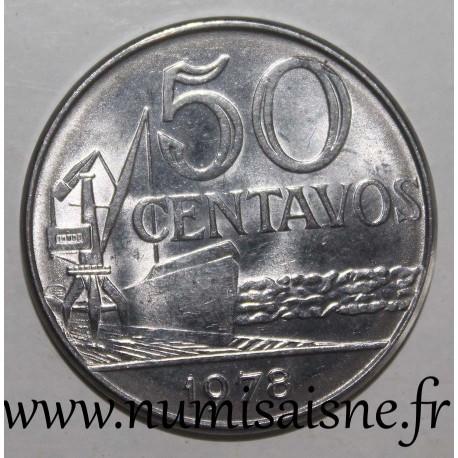 BRAZIL - KM 580b - 50 CENTAVOS 1978