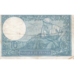 FRANCE - PICK 84 - 10 FRANCS MINERVE - TYPE 1915 MODIFIE - 21/09/1939