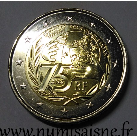 FRANCE - 2 EURO 2021 - 75 YEARS UNICEF