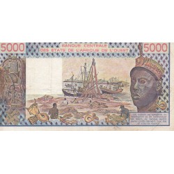 WEST AFRICAN STATES - IE HOW - PICK 108 A k  - 5.000 FRANCS 1983 - "A" - B C E A O