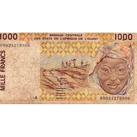 WEST AFRICAN STATES - IE HOW - PICK 111 A i  - 1.000 FRANCS 19(95) - "A" - B C E A O