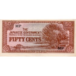 MALAYSIA - MALAYA - PICK M4 b - 50 CENTS - undated (1942) - MP