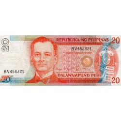 PHILIPPINES - PICK 170 b - 20 PISO - NO DATE (1986-94)