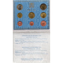 VATIKAN - UNIVERSAL BRILLIANT EURO 2012 BOX - 8 COINS (3.88 euros)