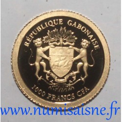 GABON - 1000 FRANCS CFA 2013 - CHARLES DE GAULLE