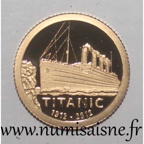 COOK ISLANDS - KM 1375 - 1 DOLLAR 2012 - TITANIC