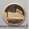 COOK ISLANDS - KM 1375 - 1 DOLLAR 2012 - TITANIC