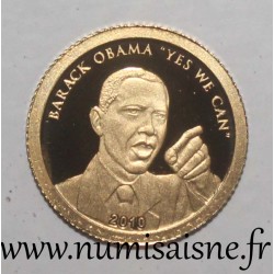 COOK ISLANDS - 1 DOLLAR 2010 - BARACK OBAMA