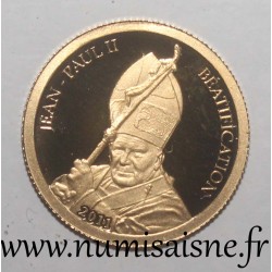 BENIN - 1500 FRANCS 2011 - POPE JOHN PAUL II