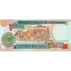 MOZAMBIQUE - PICK 137 - 10000 METICAIS - 16/06/1991