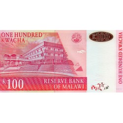 MALAWI - PICK 46 a - 100 KWACHA - 01/10/2001