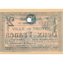 County 10 - TROYES - 2 FRANCS - 08/09/1914