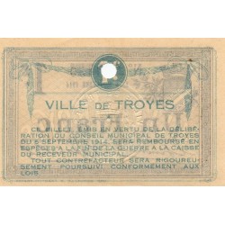 10 - TROYES - 1 FRANC - 08/09/1914