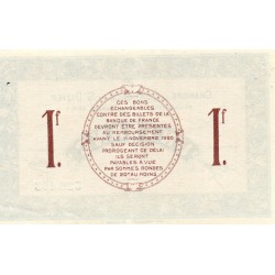 COUNTY 52 - ST DIZIERS - 1 FRANC 1916 - 12.12 - CHAMBER OF COMMERCE