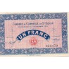 52 - ST DIZIERS - 1 FRANC 1915 - 11.11 - CHAMBRE DE COMMERCE