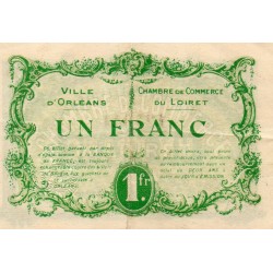 County 41 - ORLEANS - 1 FRANC 1915 - 02.08 - CHAMBER OF COMMERCE