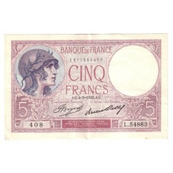 FAY 03/17 - 5 FRANCS VIOLET - 04/05/1933 - SUPERBE - PICK 72