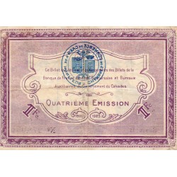 COUNTY 14 - CAEN ET HONFLEUR - 1 FRANC 1920 - CHAMBER OF COMMERCE