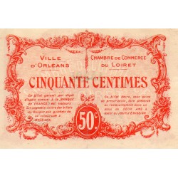 County 41 - ORLEANS - 50 CENTIMES 1915 - 02.08 - CHAMBER OF COMMERCE