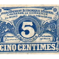County 59-62 - NORD - PAS DE CALAIS - 5 CENTIMES 1918 - CHAMBER OF COMMERCE